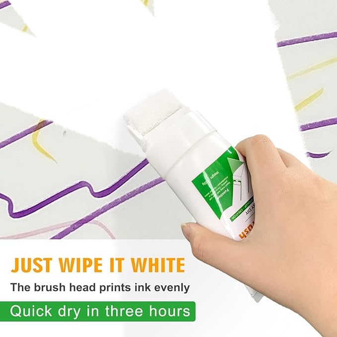 Wall Paint Stain Remover Small Rolling 100 gm with Brush Roller