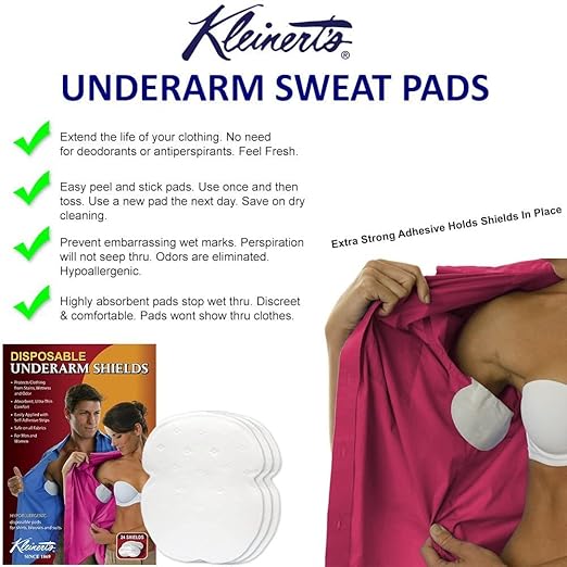 Under Arm Sweat Pads- 24 Pads