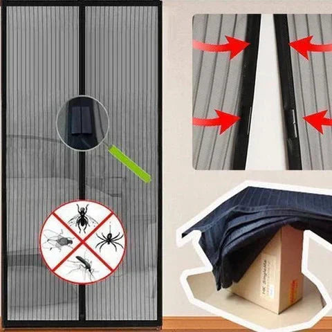 Magic Mesh Magnetic Door Curtain (Size: 4 Foot/ 7 Foot)