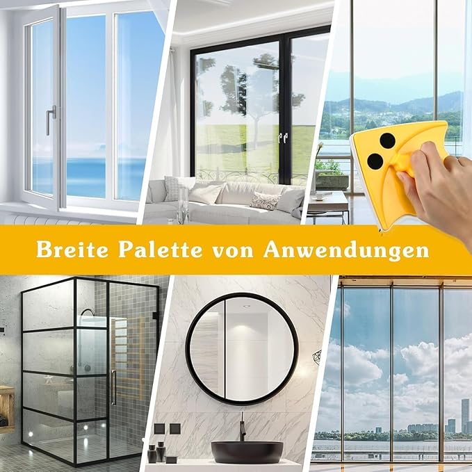 Double Sided Magnetic Window Cleaner