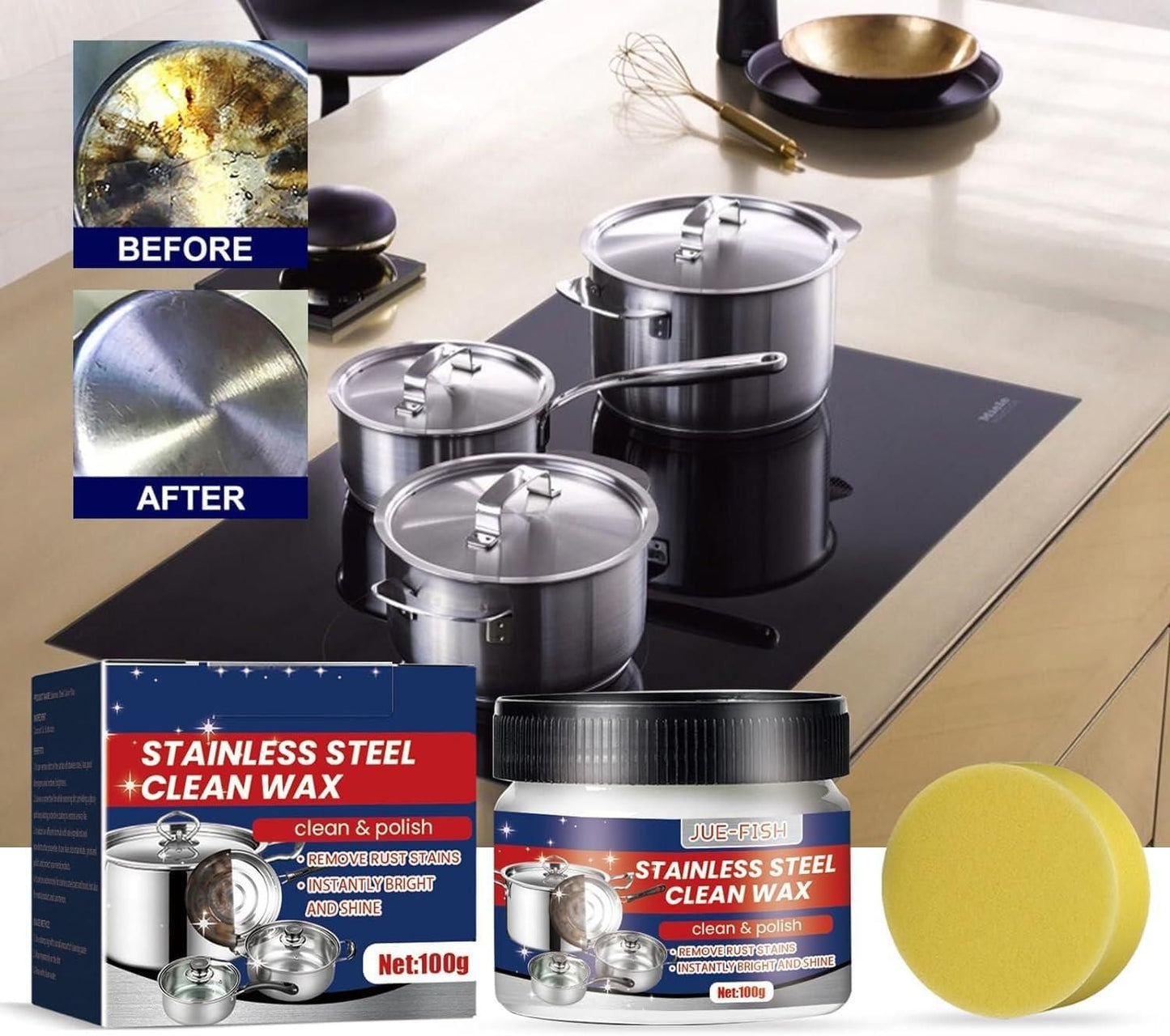 Stainless Steel Cleaning Wax