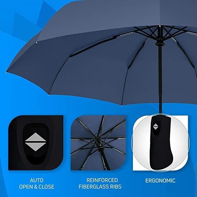 ☔Compact Automatic Open Close Lightweight Umbrella GET FREE Silicone Shoes Cover 😍