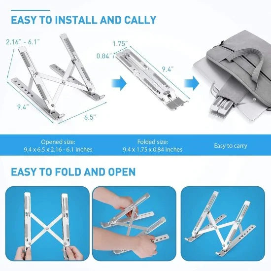 Foldable Aluminium Laptop Stand