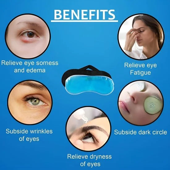 Cooling Gel Eye Mask & Free Snore Clip