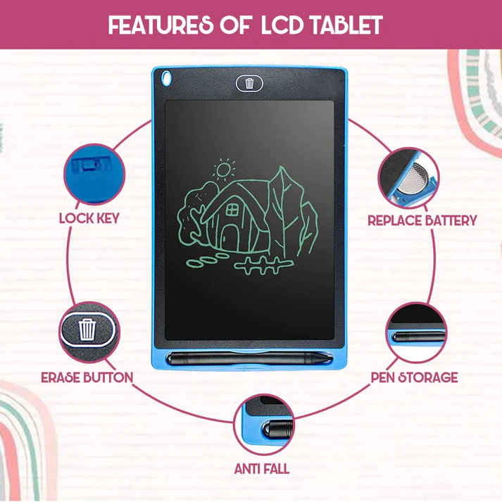 ✨ LCD Writing Pad Tablet 8.5 Inch Digital Slate for Kids Learning Educational Toys Painting Smart Drawing Board Portable