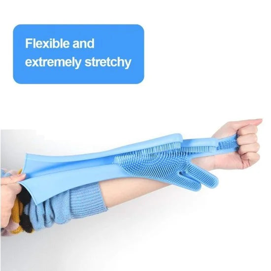 Silicon Cleaning Hand Gloves