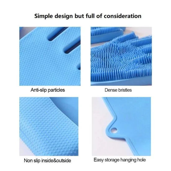 Silicon Cleaning Hand Gloves