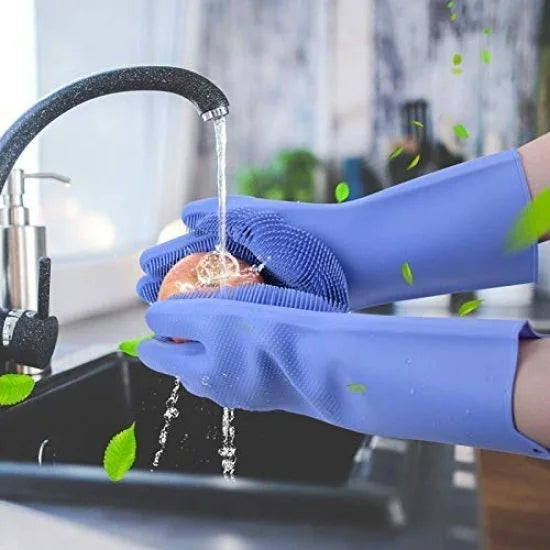 Silicon Cleaning Hand Gloves