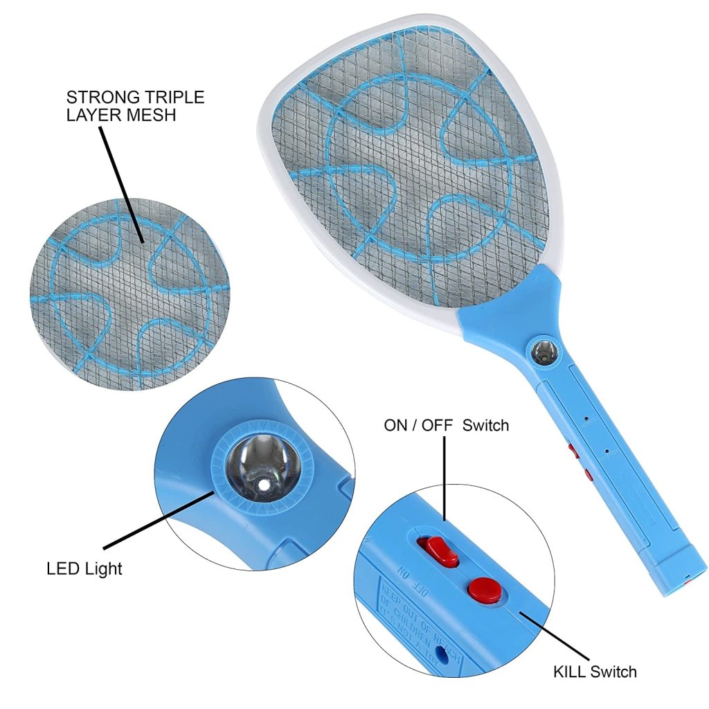 ✨Mosquito Racket Swatter Mosquito Bat With Light Outdoor✨