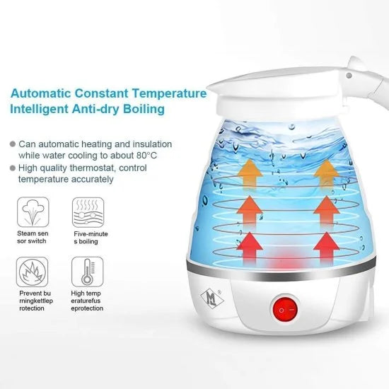 Silicone foldable kettle