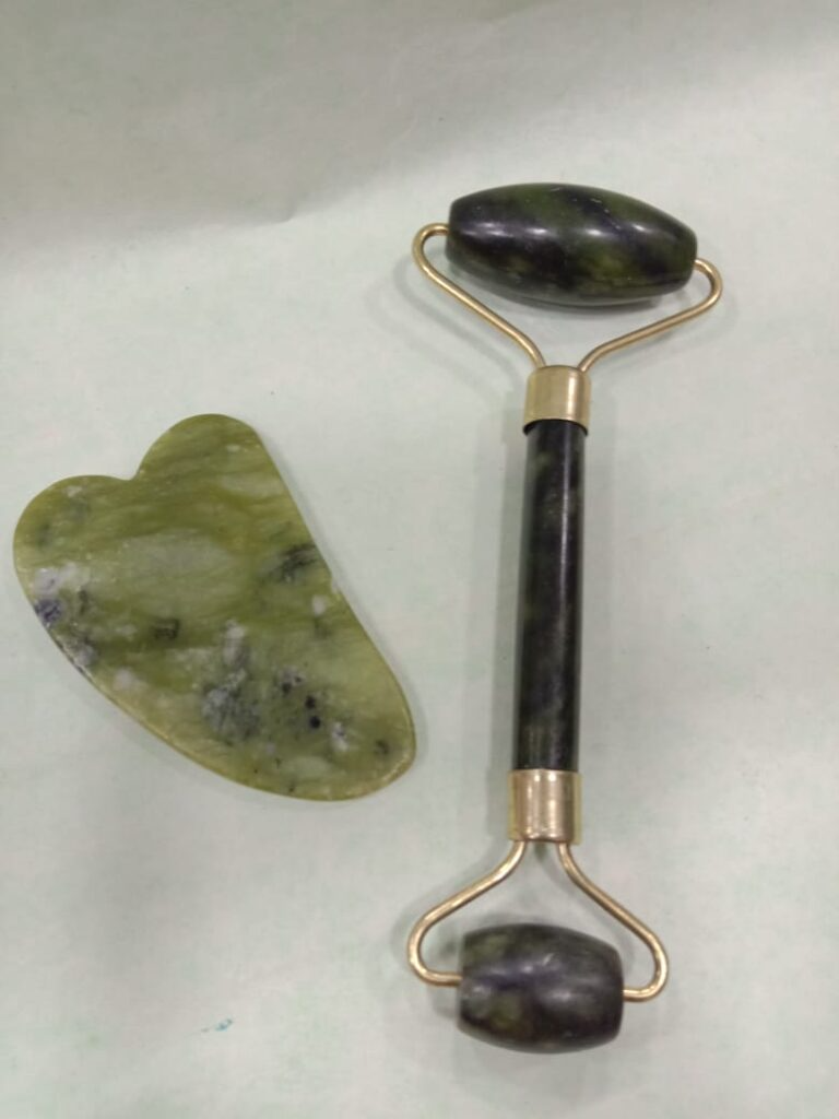✨FLBWLES CONTOW FACIAL ROLLER & MASSAGER WITH STONE,PROFESSIONAL