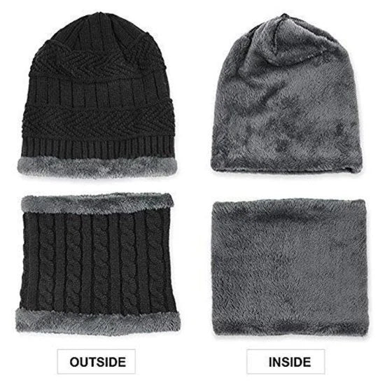 Winter Warm Knit Thick Beanie Cap