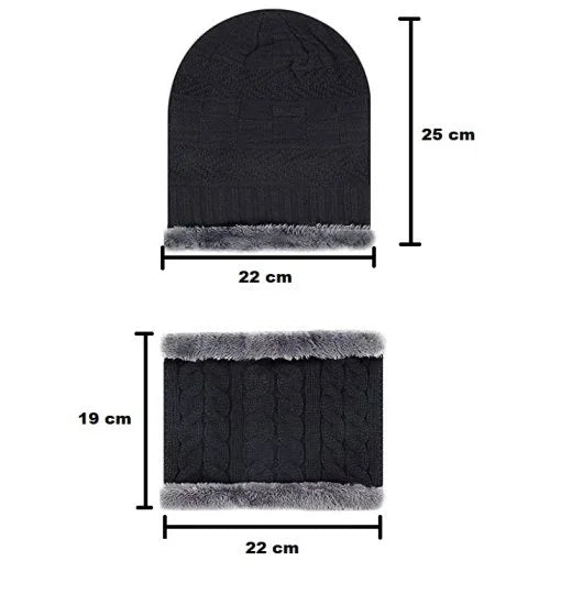 Winter Warm Knit Thick Beanie Cap