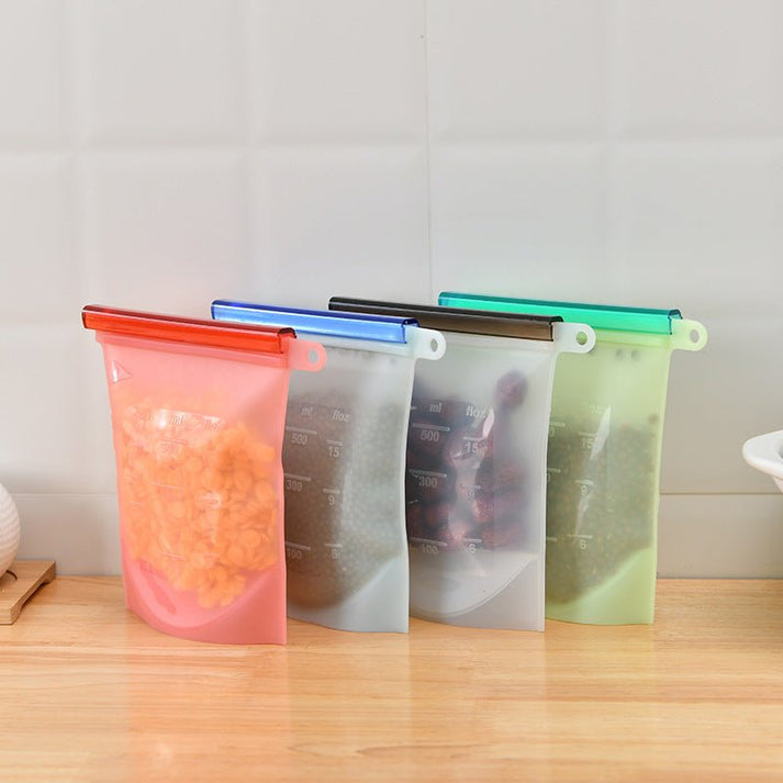 Reusable Silicone Food Storage Bags – Eco-Friendly & Leakproof