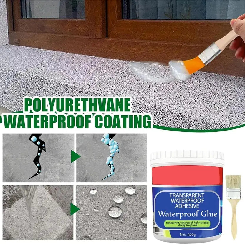 Waterproof Glue with FREE Brush (300 ML/ 350 SQ FT )