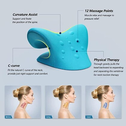 ✨ bclut Neck Relaxer | Cervical Pillow for Neck and Shoulder Pain