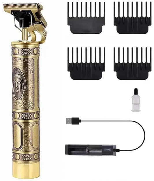 Men's Hair Trimmer Adjustable Blade, Close Cut Trimming, 1200 Mah Battery, Gold @ Just Rs.599/-