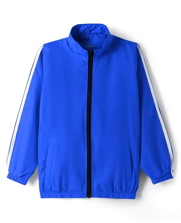 Pine Active Woven Full Sleeve Tracksuit with Tape Detailing - Blue