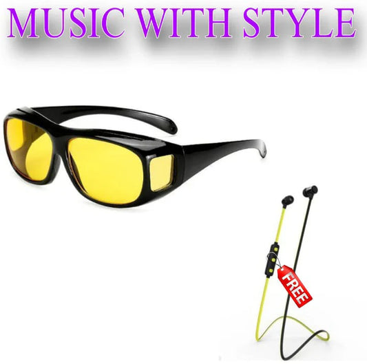 Night Vision HD Glasses With FREE Headphone @ Just Rs.599/-