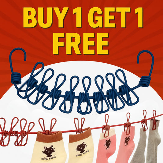 TwistLock ClipLine – No-Pin Laundry Cord Buy One Get One Free