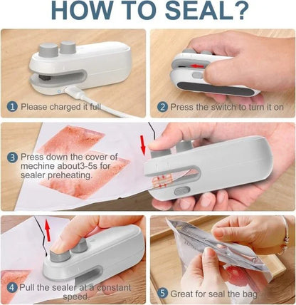2 in 1 Usb Sealer Machine Home & Kitchen