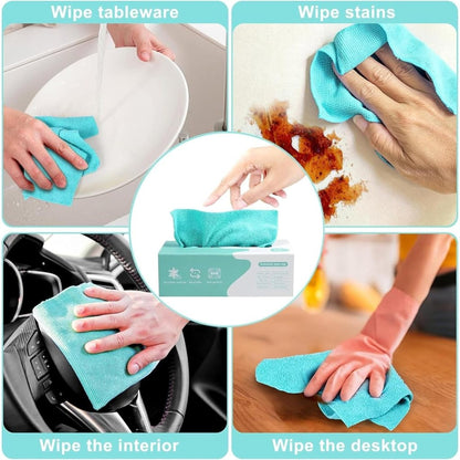 20 Pcs Microfiber Cleaning Wipes
