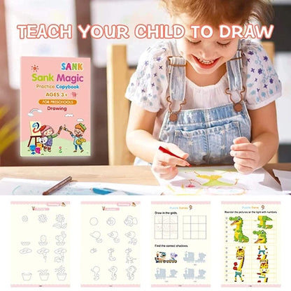 Magic Practice Copybook📚 +Get Free🤩 Bubble Making Glue🫧