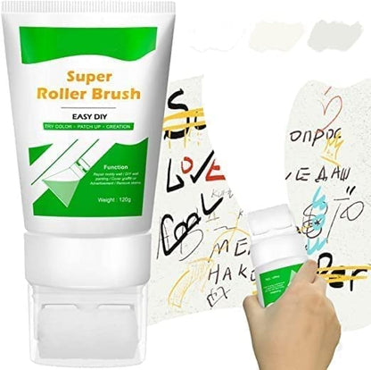 Wall Paint Stain Remover Small Rolling 100 gm with Brush Roller