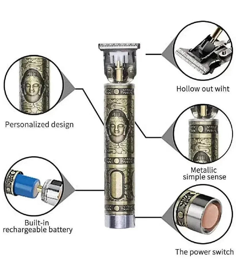 Men's Hair Trimmer Adjustable Blade, Close Cut Trimming, 1200 Mah Battery, Gold @ Just Rs.599/-