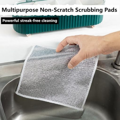 ✨ Non Scratch Dish Wash Cloth GET FREE Steel Over Cookware Cleaning Paste😍