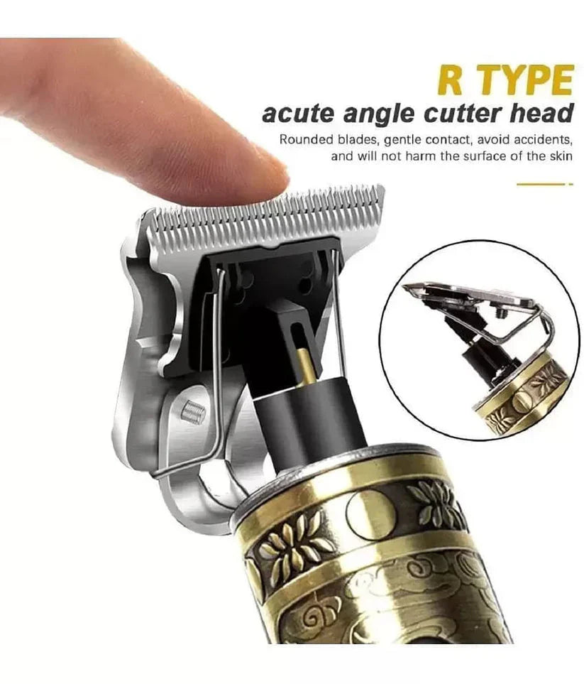 Men's Hair Trimmer Adjustable Blade, Close Cut Trimming, 1200 Mah Battery, Gold @ Just Rs.599/-