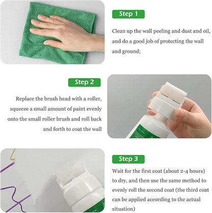 Wall Paint Stain Remover Small Rolling 100 gm with Brush Roller