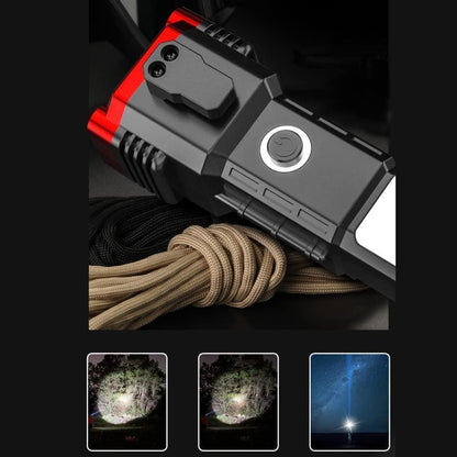LED Torch - Hammer Torch LED Flashlight with Powerbank Charging.