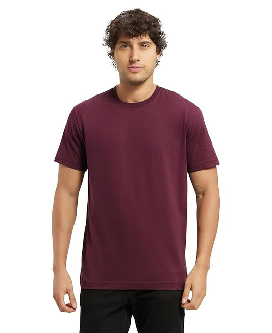 Jockey 2714 Men's Super Combed Cotton Rich Solid Round Neck Half Sleeve T-Shirt