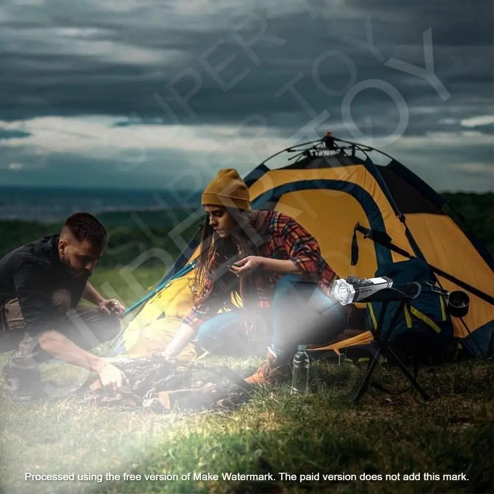 LED Torch - Hammer Torch LED Flashlight with Powerbank Charging.