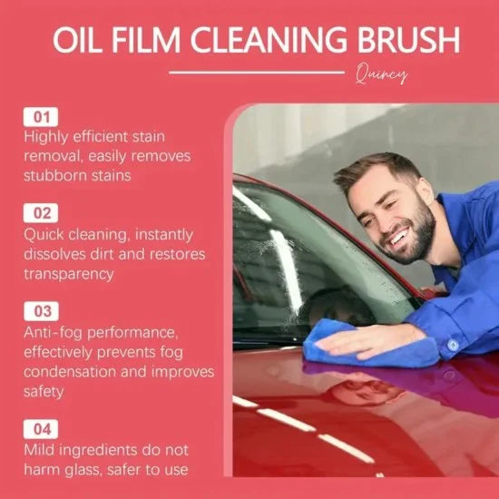 Car Glass Oil Film Cleaner Brush