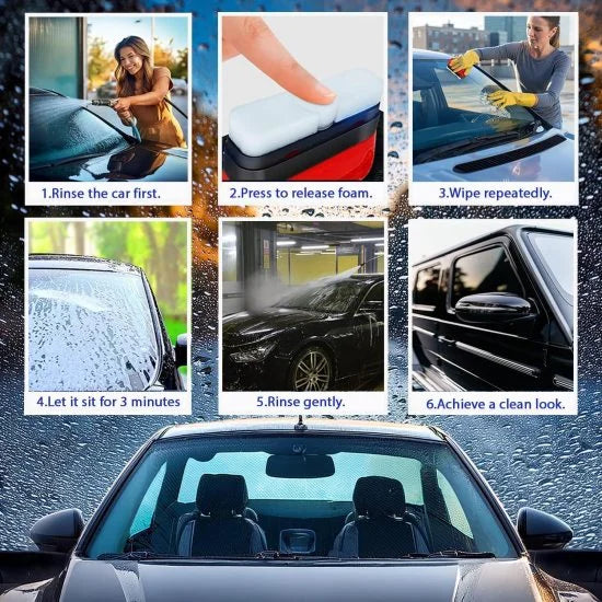 Car Glass Oil Film Cleaner Brush