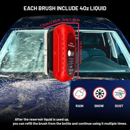 Car Glass Oil Film Cleaner Brush
