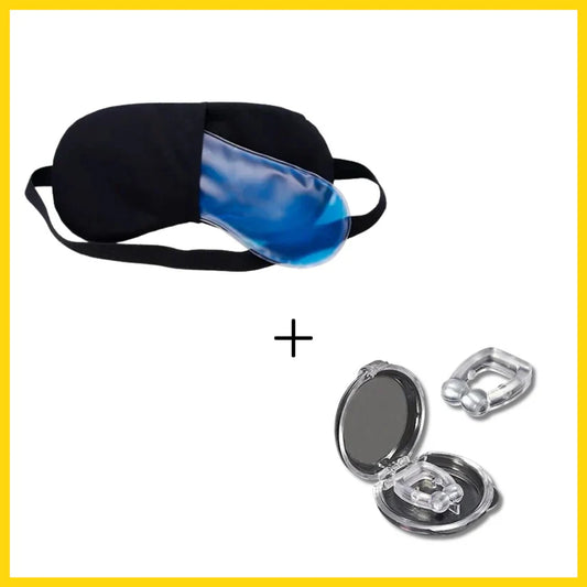 Cooling Gel Eye Mask & Free Snore Clip