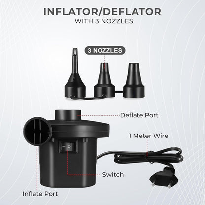 Inflatable Chair Lazy Sofa With Footrest