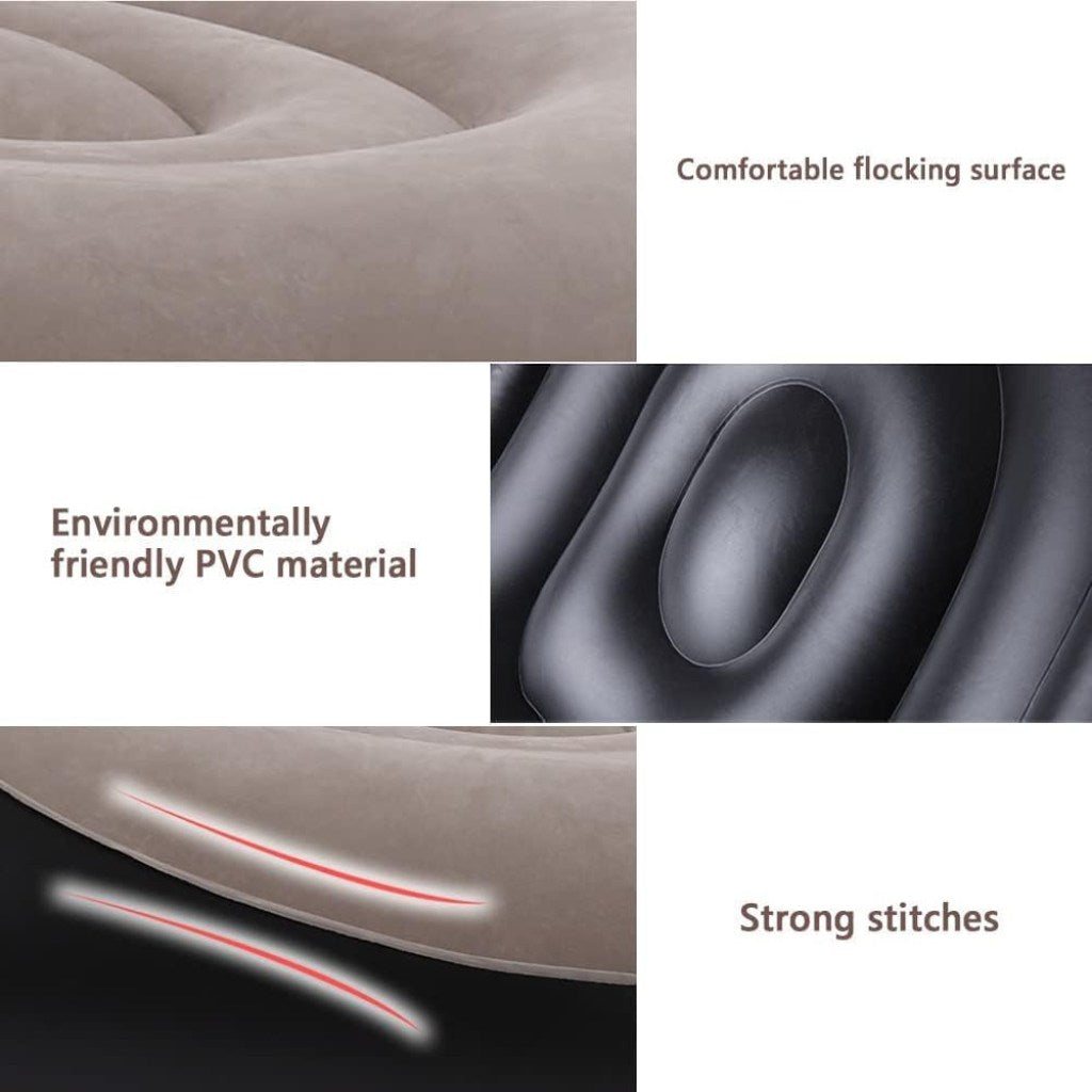 Inflatable Chair Lazy Sofa With Footrest