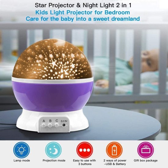 Star Master Moon Star Light Galaxy Projector Light