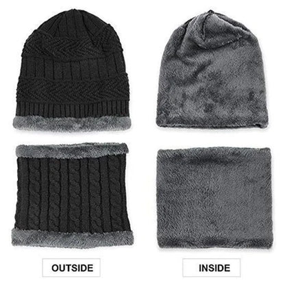 Winter Warm Knit Thick Beanie Cap