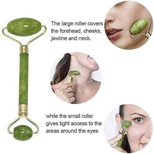 ✨FLBWLES CONTOW FACIAL ROLLER & MASSAGER WITH STONE,PROFESSIONAL
