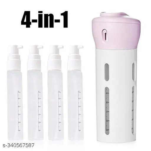 4 in 1 Travel Refillable Cosmetic Containers Set Liquid Storage Box